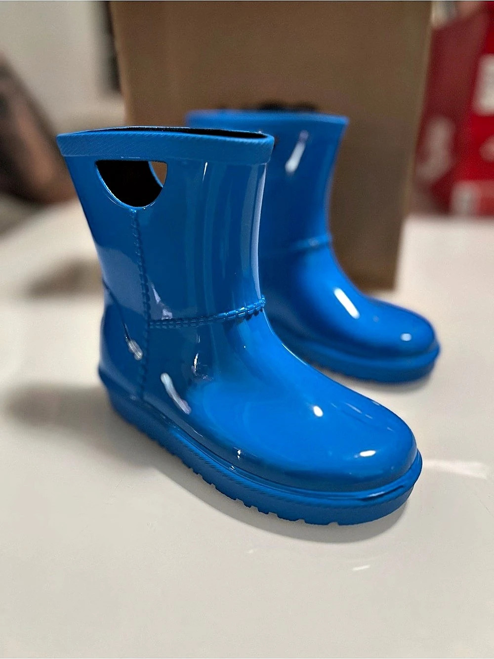 UGG T RAHJEE Rain Boot Blue US 11 KIDS